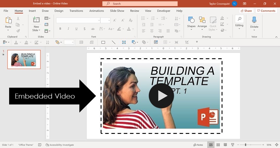 powerpoint for mac and video index