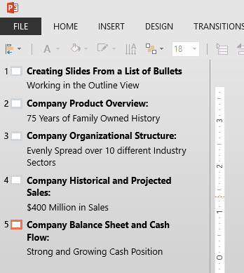 how to demote and promote in powerpoint 2016