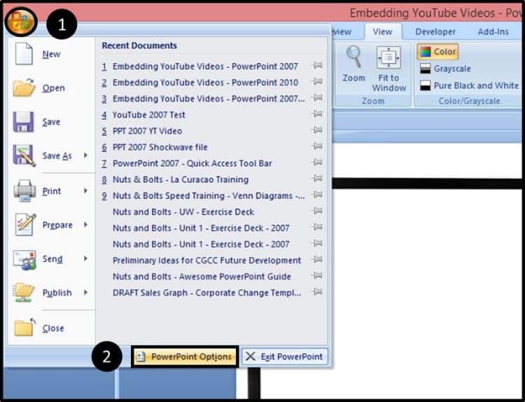 add youtube to powerpoint 2010 for mac