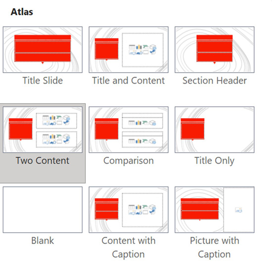 Example of the Atlas PowerPoint template