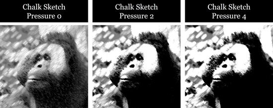 Examples of the chalk sketch effect when converting your photos to a sketch inside PowerPoint