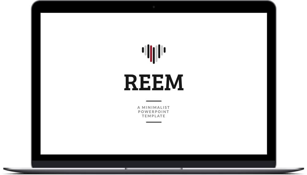 The title slide of the Reem Template