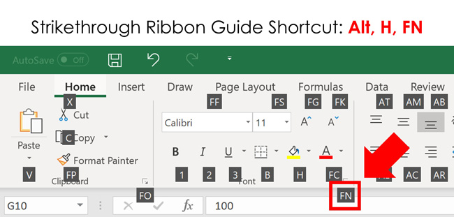 To open the Format cells dialog box in Excel, hit Alt then H then F then N on your keyboard