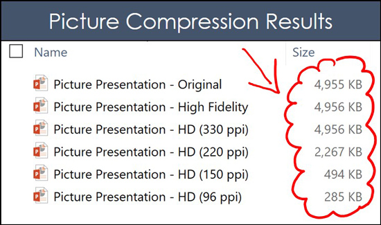 reduce file size powerpoint for mac