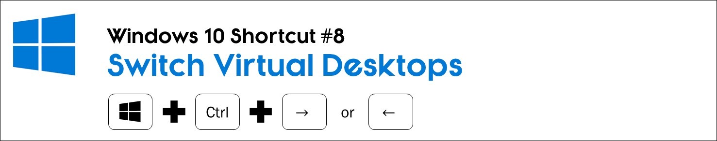 keyboard shortcut to switch desktops windows 10