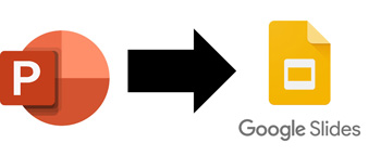 PowerPoint logo into the Google Slides logo