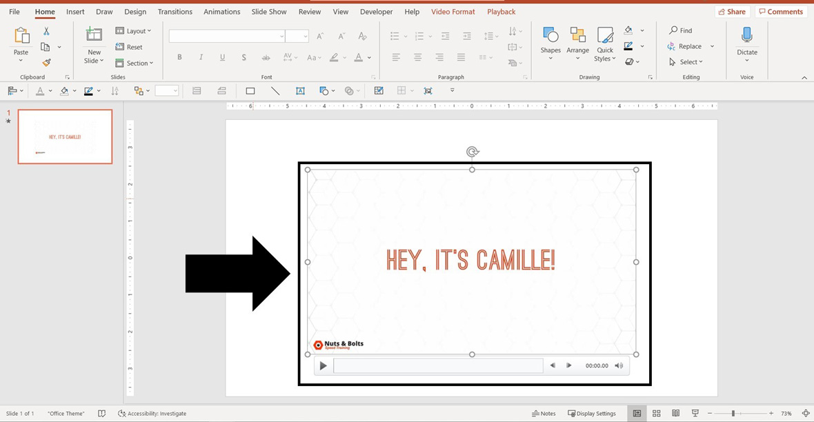 embed video in powerpoint