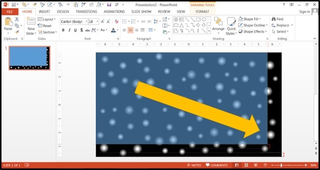 PowerPoint Falling Snow Animation Part 2 Step #3A - Prepare for the Snow Animation