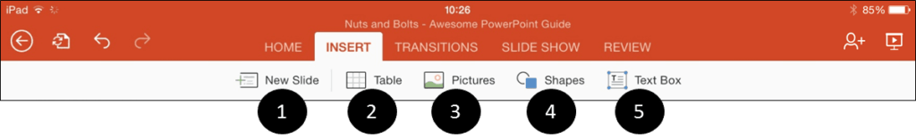 PowerPoint-for-iPad-Insert-Tab-Icons