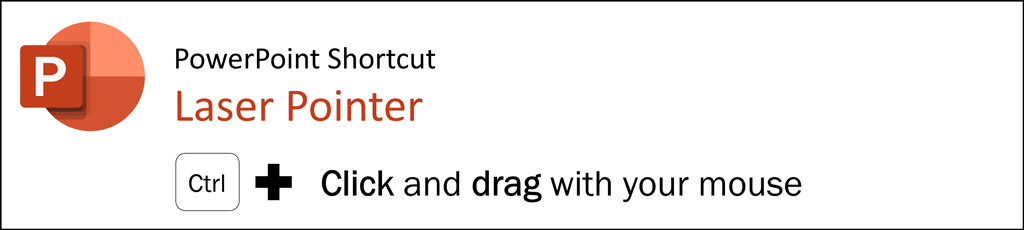 powerpoint presentation laser pointer shortcut
