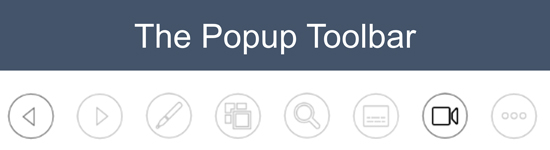What the popup toolbar in PowerPoint looks like.