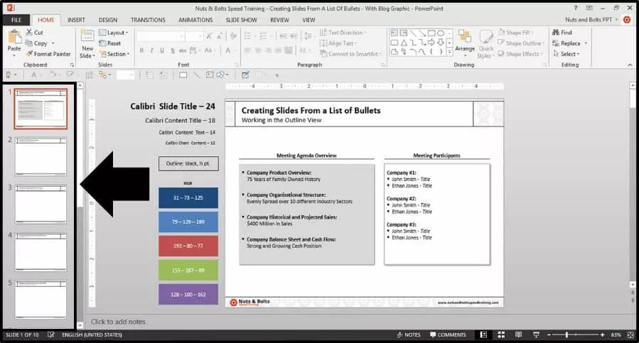 PowerPoint-Bullets-Into-Slides-Step5-Slides-Created-in-Normal-View