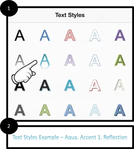 PowerPoint for iPad #7 Text Style Options