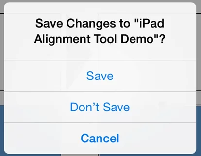 PowerPoint for iPad Navigation File Menu Save Changes