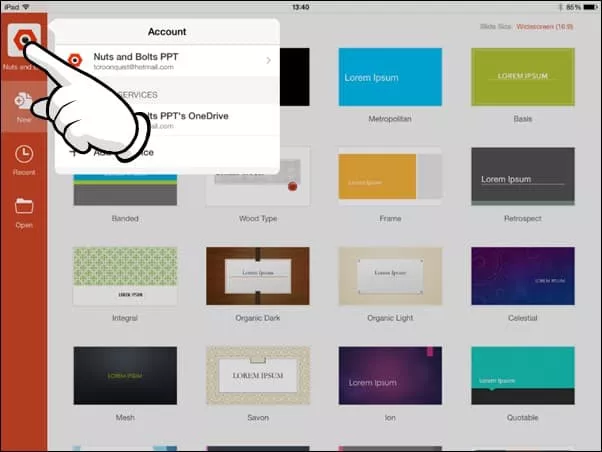 how to save powerpoint presentation on ipad