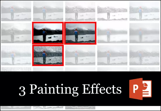 There are three artistic effects in PowerPoint that will turn your photo into a painting