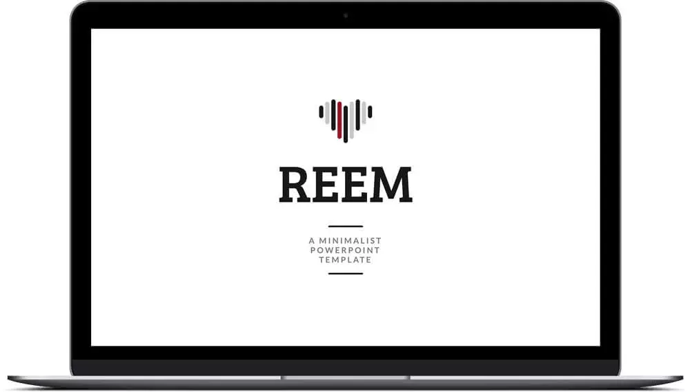 The title slide of the Reem Template