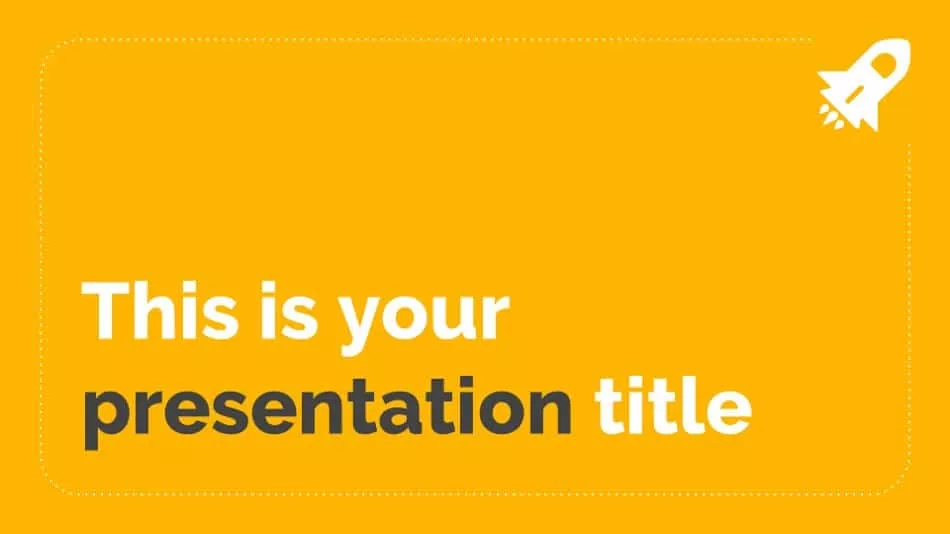 The title slide of the Olivia PowerPoint template