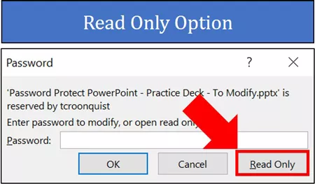 Read Only Option in PowerPoint