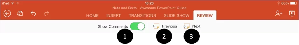 PowerPoint-for-iPad-Review-Tab-Icons